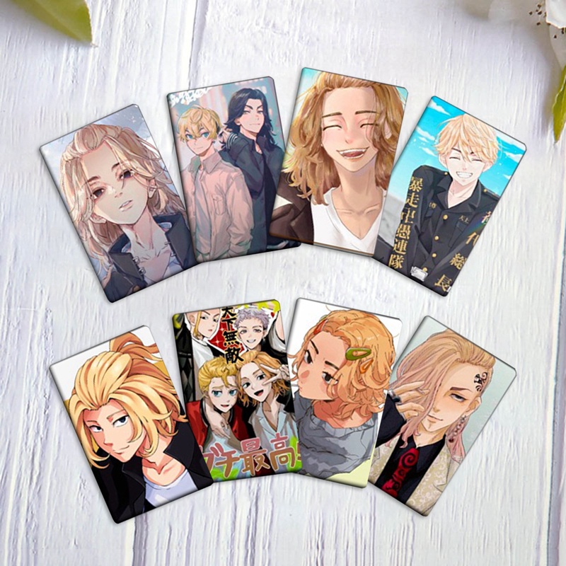 Set 10 Thẻ Dán Hình Anime Tokyo Revengers Trang Trí