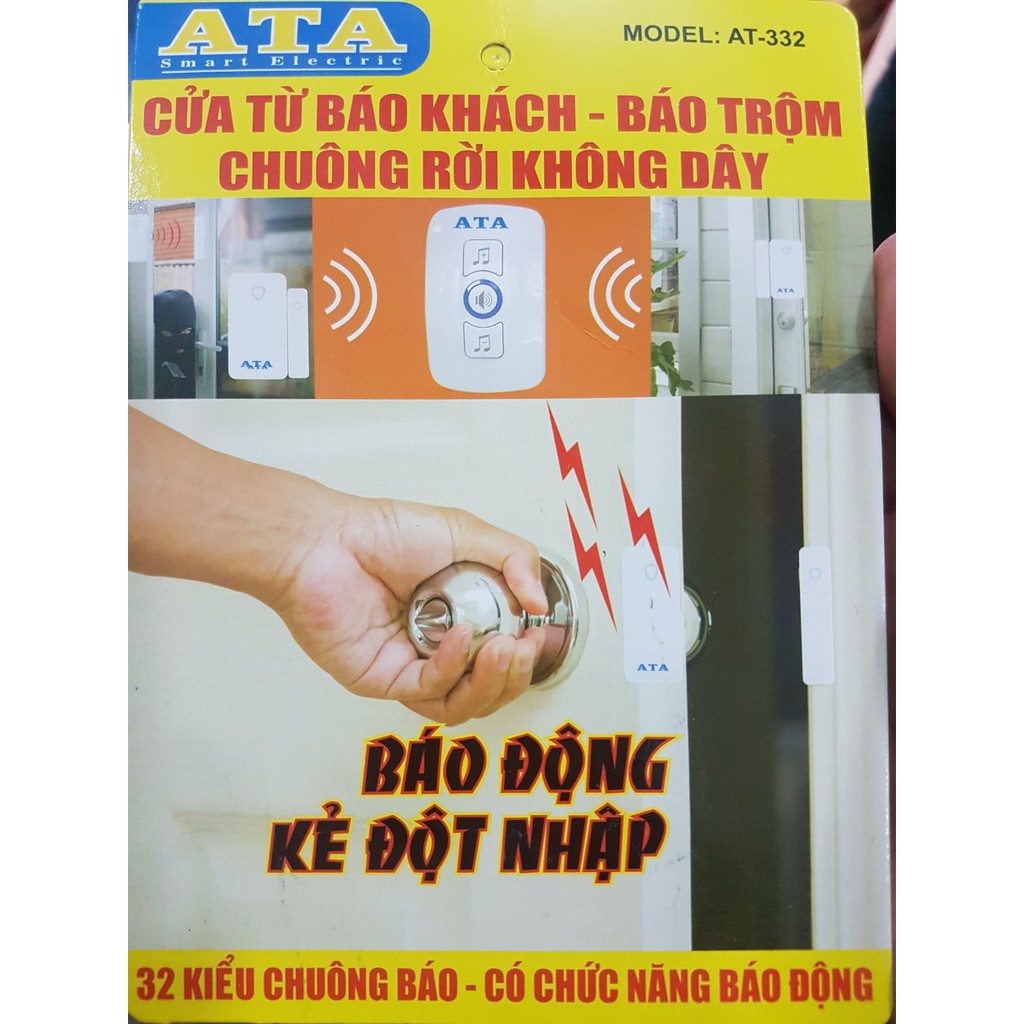 Cửa từ báo khách báo trộm không dây ATA AT332