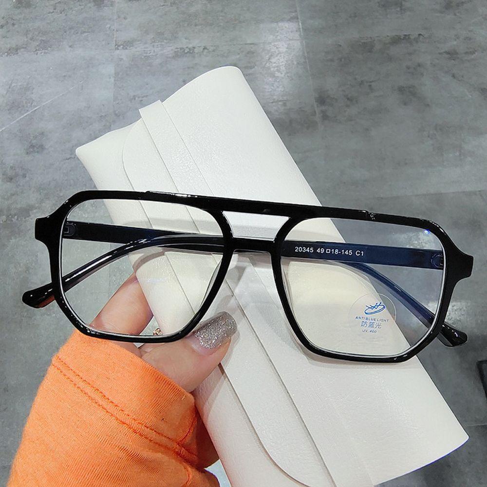 Mắt Kính Gọng Vuông Đôi Chống Bức Xạ Ánh Sáng Xanh Phong Cách Vintage Thời Trang Cho Nữ