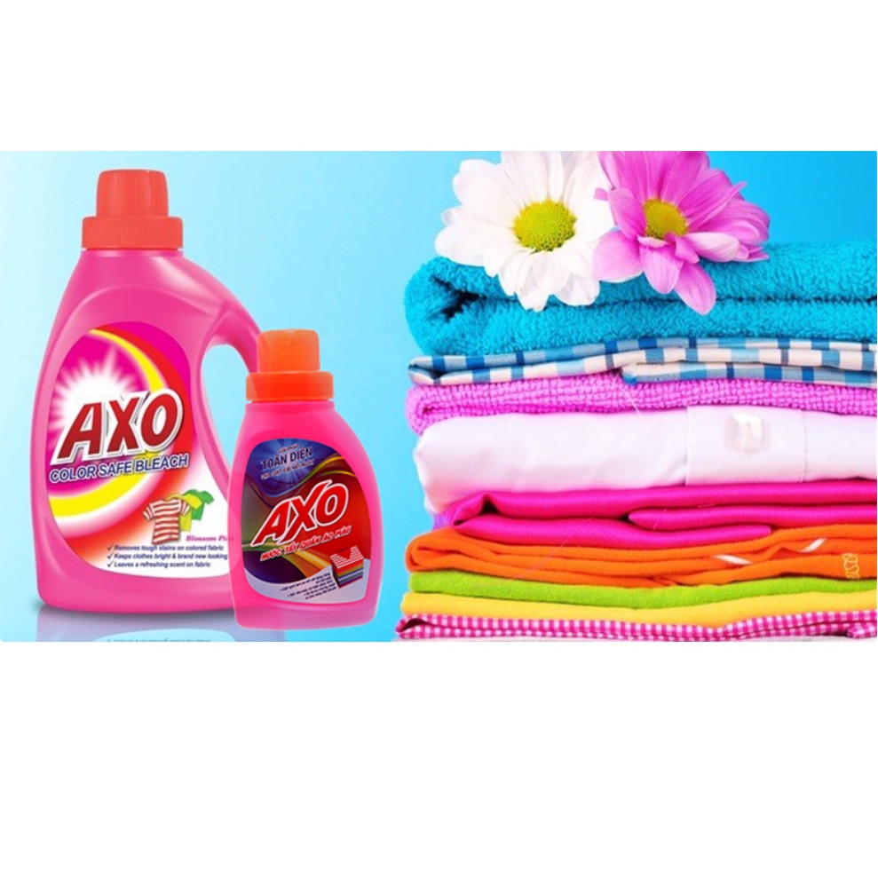 Nước tẩy quần áo màu Axo hồng 1,8L - hương hoa đào
