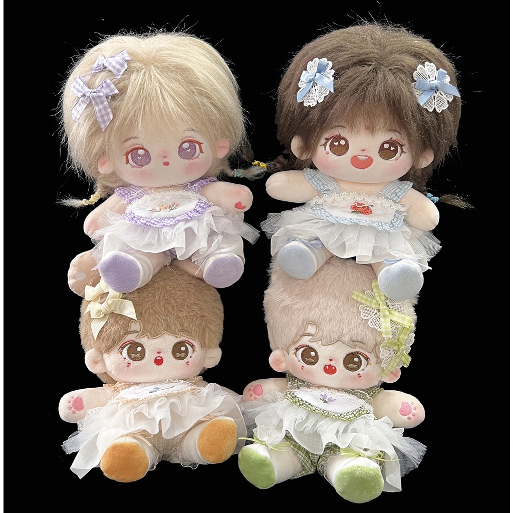 Bộ đồ Vườn chiều cho bé doll 20cm