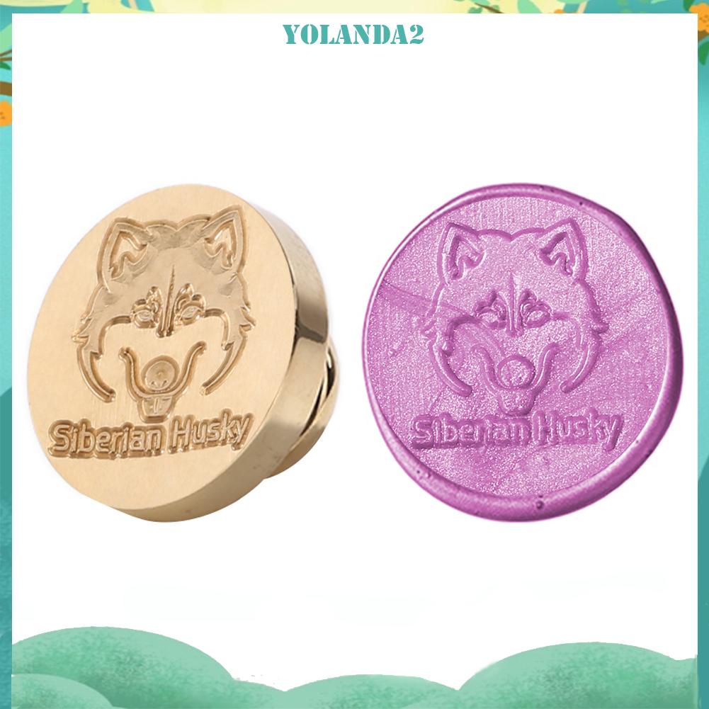 Đầu Con Dấu Sáp 25mm Đầu Tròn Bằng Đồng Trang Trí Thiệp Mời