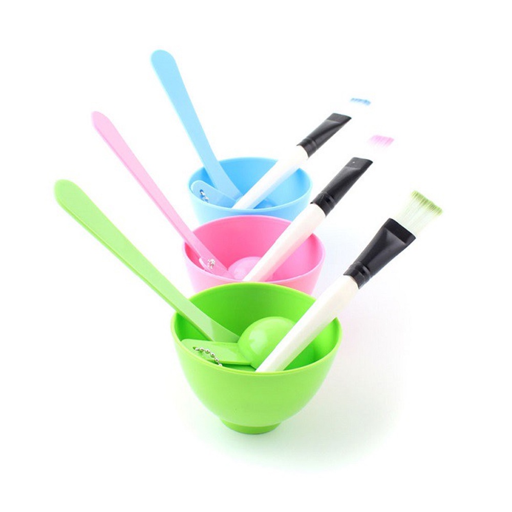 Bát Trộn Mặt Nạ Đắp Mặt, Que Trộn Cọ Quét Dung Dịch Nhuộm Tóc - Dụng Cụ Làm Mask 6 Chi Tiết
