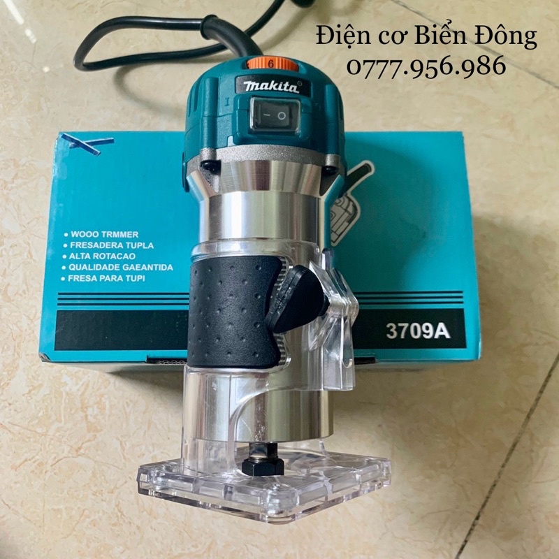 Máy Phay Gỗ 🍓 FREESHIP 🍓 Máy Phay Gỗ Makita 6mm RT3709 có điều tốc THÁI LAN với thích hợp soi mộng gỗ, phay gỗ, tạo rãnh