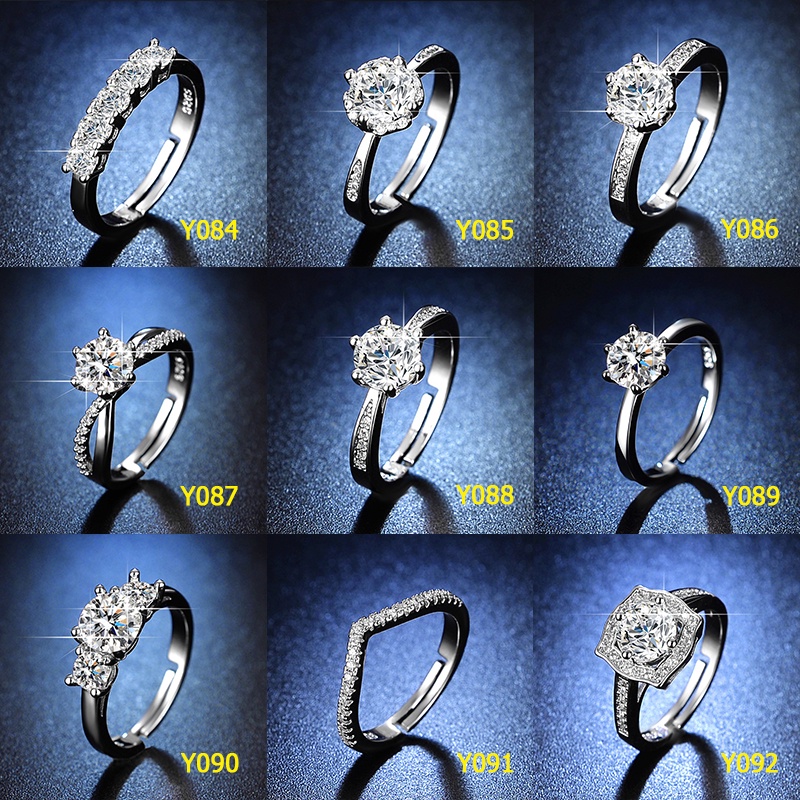 Nhẫn Cưới Nhân Tạo 1 Karat Six-JH01