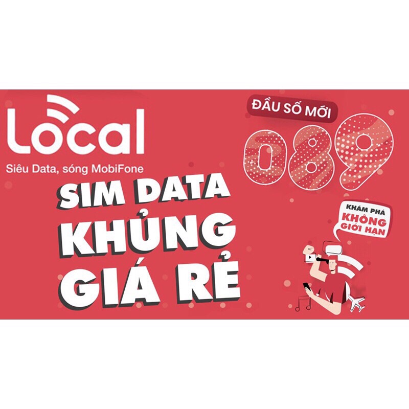 Siêu sim 4G Local Mobifone miễn phí 4gb ngày, 1000’ nội mạng chỉ 89k