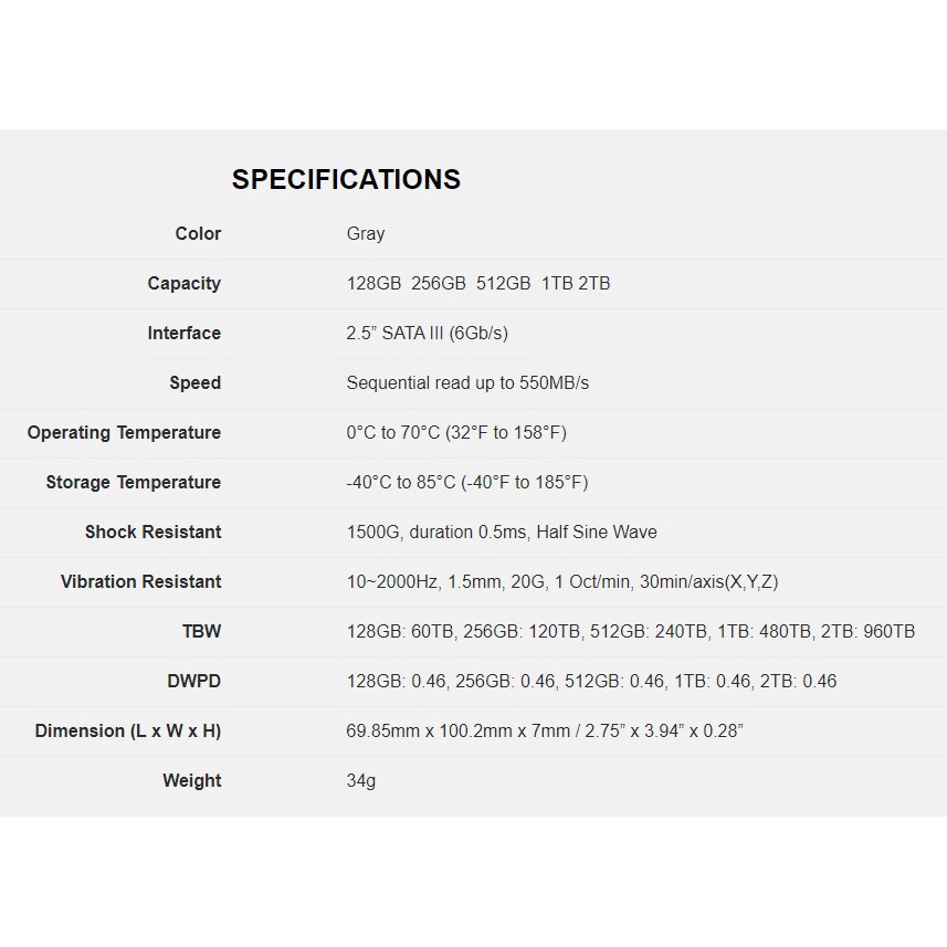Ổ cứng SSD Lexar NS100 128GB, 256G Sata3 6Gb/s 2.5 inch