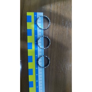 Nhẫn bạc 925 tim đá đen