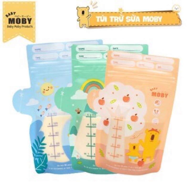 TÚI TRỮ SỮA MOBY 24 BỊCH-HÀNG CHĨNH HÃNG-240ml