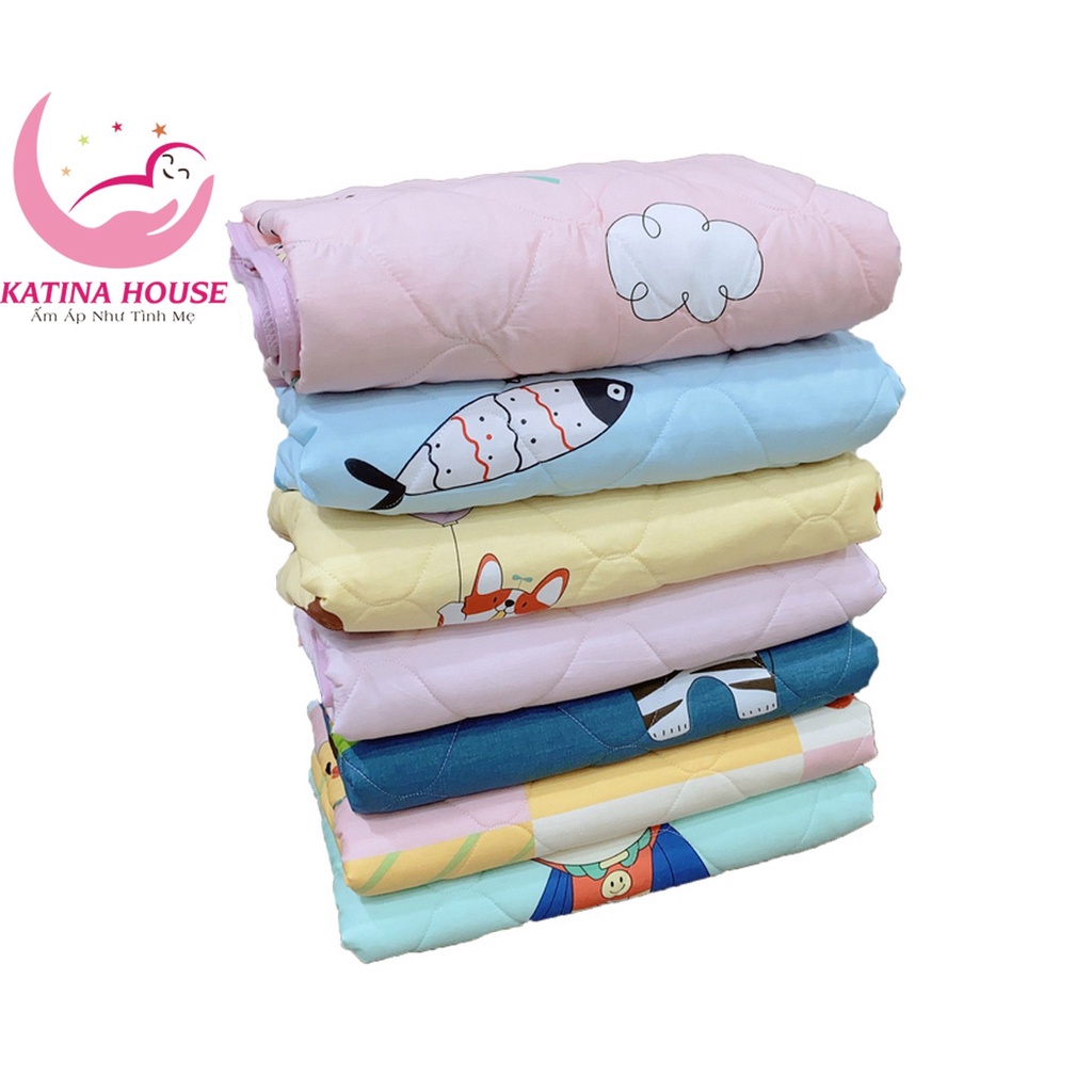 Chăn mền cotton cho bé, mền mỏng thoáng mát với nhiều họa tiết dễ thương, kích thước 1.0x1.5m