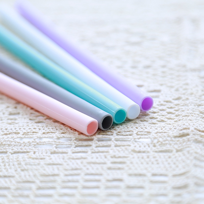 Ống Hút Silicon Màu Xanh Mint Bảo Vệ Môi Trường