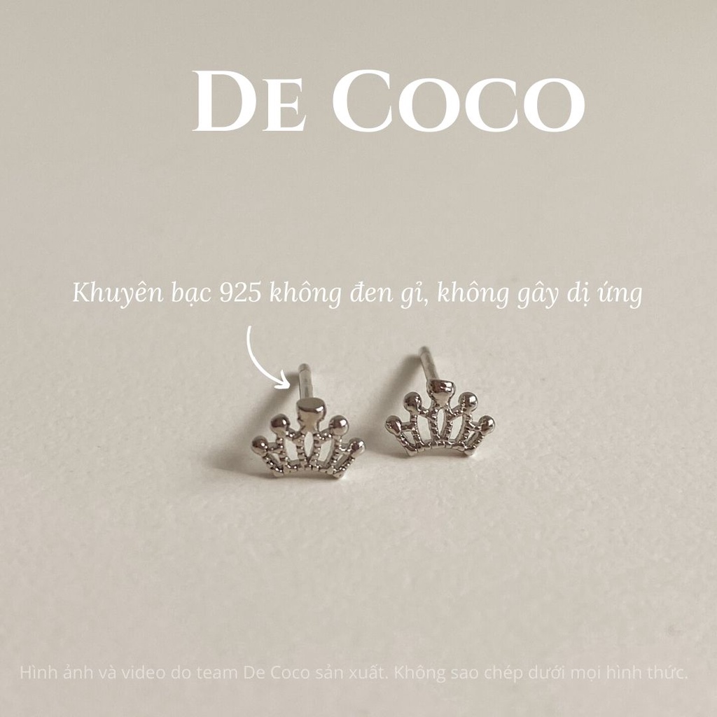 Khuyên tai nụ đính đá T-ARA De Coco