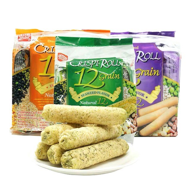 Bánh Ngũ Cốc 12 Loại Đậu PeiTien Crispi Roll Đài Loan 180gr