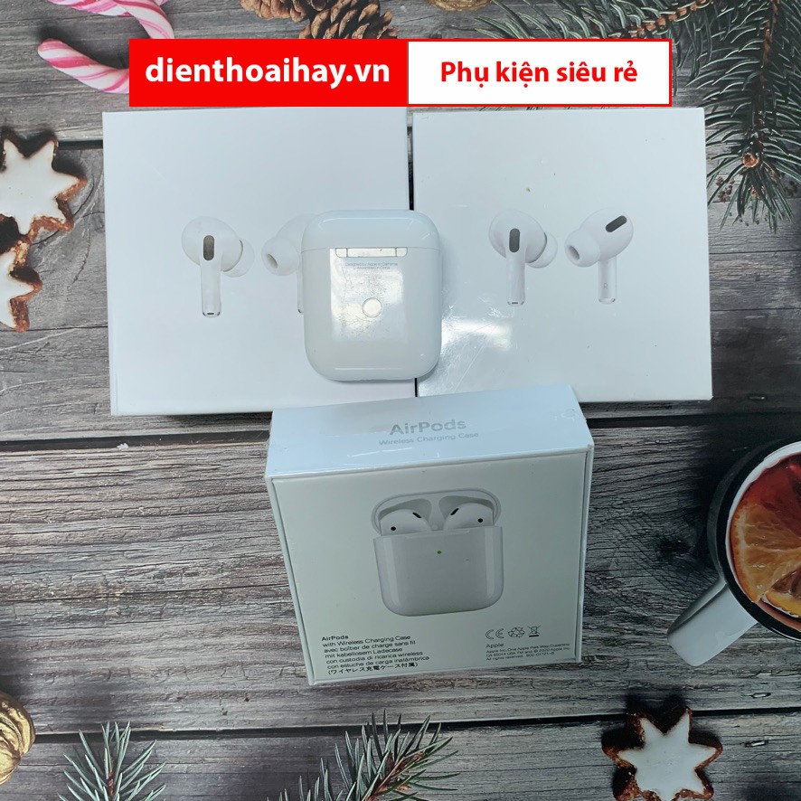 Tai Nghe Không Dây Bluetooth Airpods 2 Nhét Tai, Hỗ Trợ Đổi Tên Định Vị Sạc Không Dây Cảm Ứng Gõ Chuyển Bài, Bảo Hành 3T