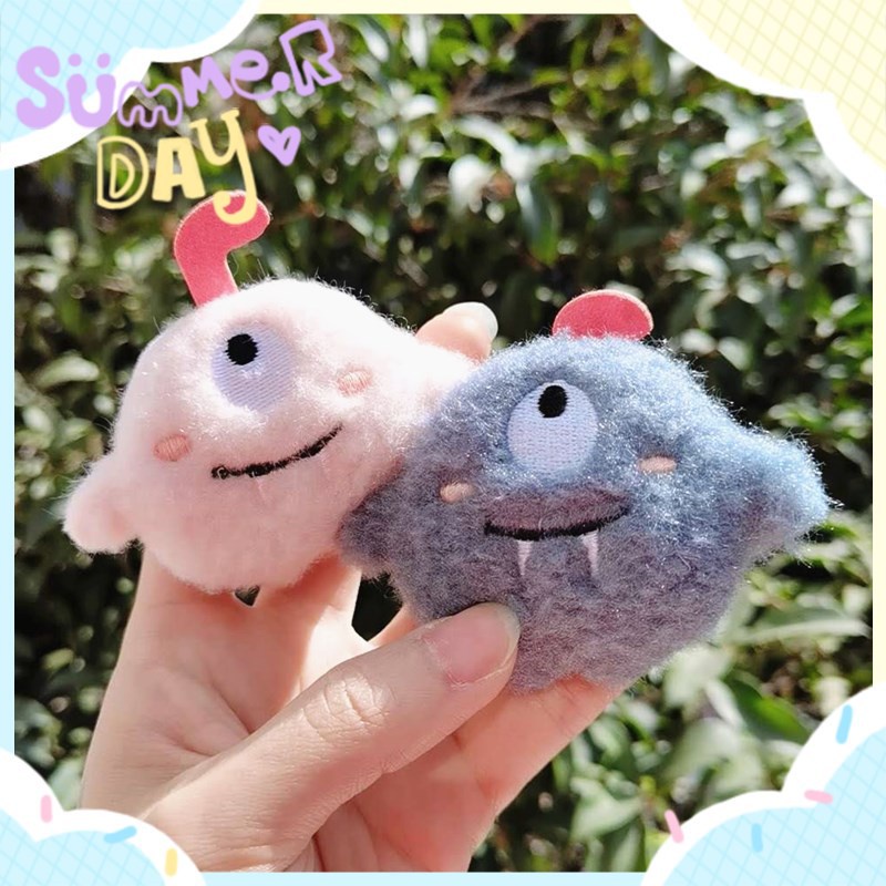 Ghim Cài Áo Hình Quái Vật Nhồi Bông Dễ Thương