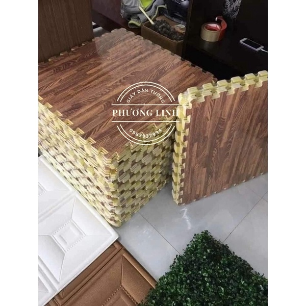 THẢM XỐP VÂN GỖ TRẢI SÀN 60x60 ( Bịch 6 tấm)