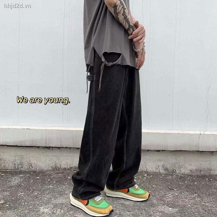 Quần jean ống rộng phong cách năng động cá tính dành cho nam