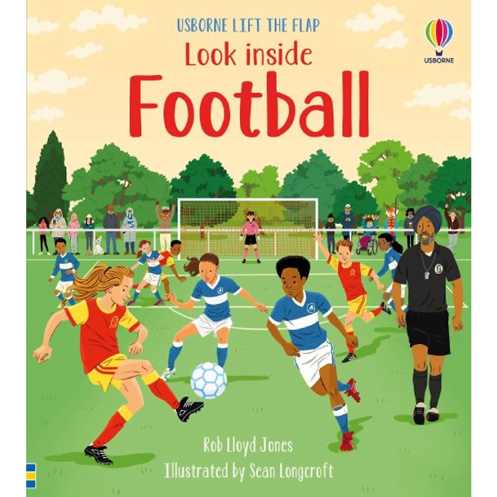 Sách Usborne - Look Inside Football - Lật Mở Tương Tác Tiếng Anh về Bóng Đá cho trẻ em