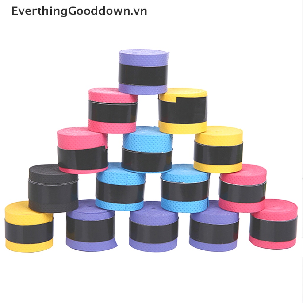 Everthinggooddown Set 5 Cuộn Băng Quấn Cán Vợt Cầu Lông / Tennis Chống Trượt