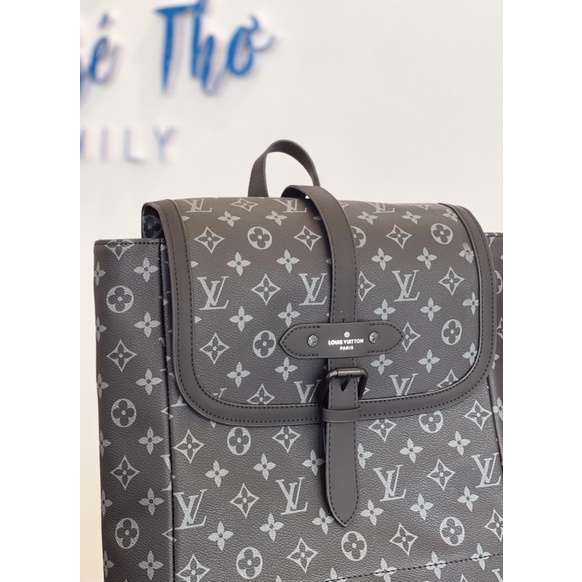 Set balo LV Saumur 35x40cm da đanh dày bill dustbag đi học đi chơi đi làm