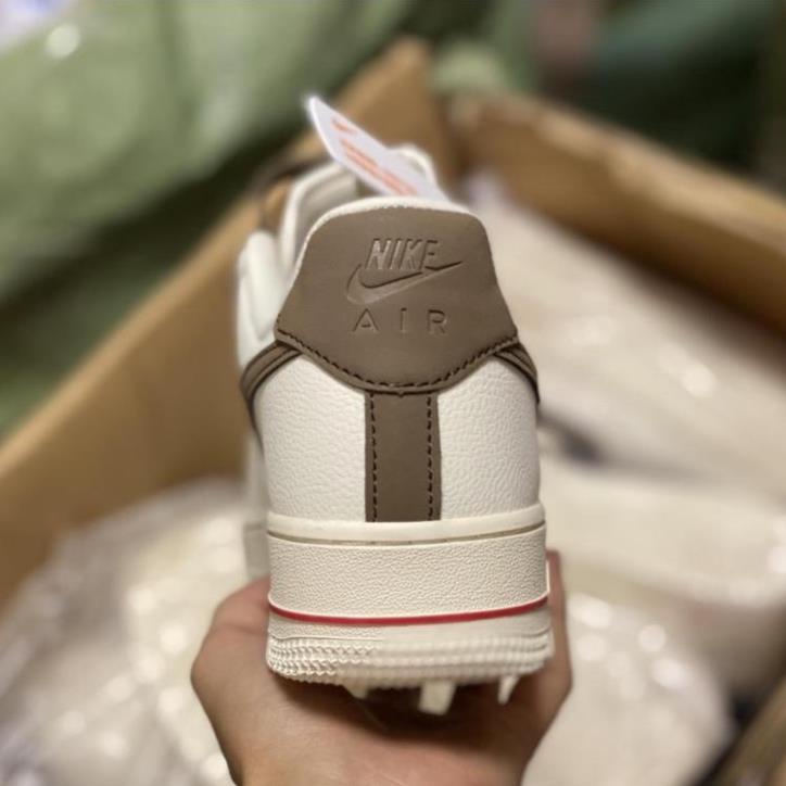 Giày thể thao nike_AF1 vệt nâu, Giày sneaker air force 1 low premium white brown nam nữ cực chất dễ phối đồ 2021 | BigBuy360 - bigbuy360.vn