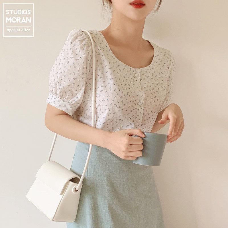 (ORDER) Chân váy MORAN xòe dài nhẹ nhàng xẻ tà giữa vạt cao thấp vintage | BigBuy360 - bigbuy360.vn