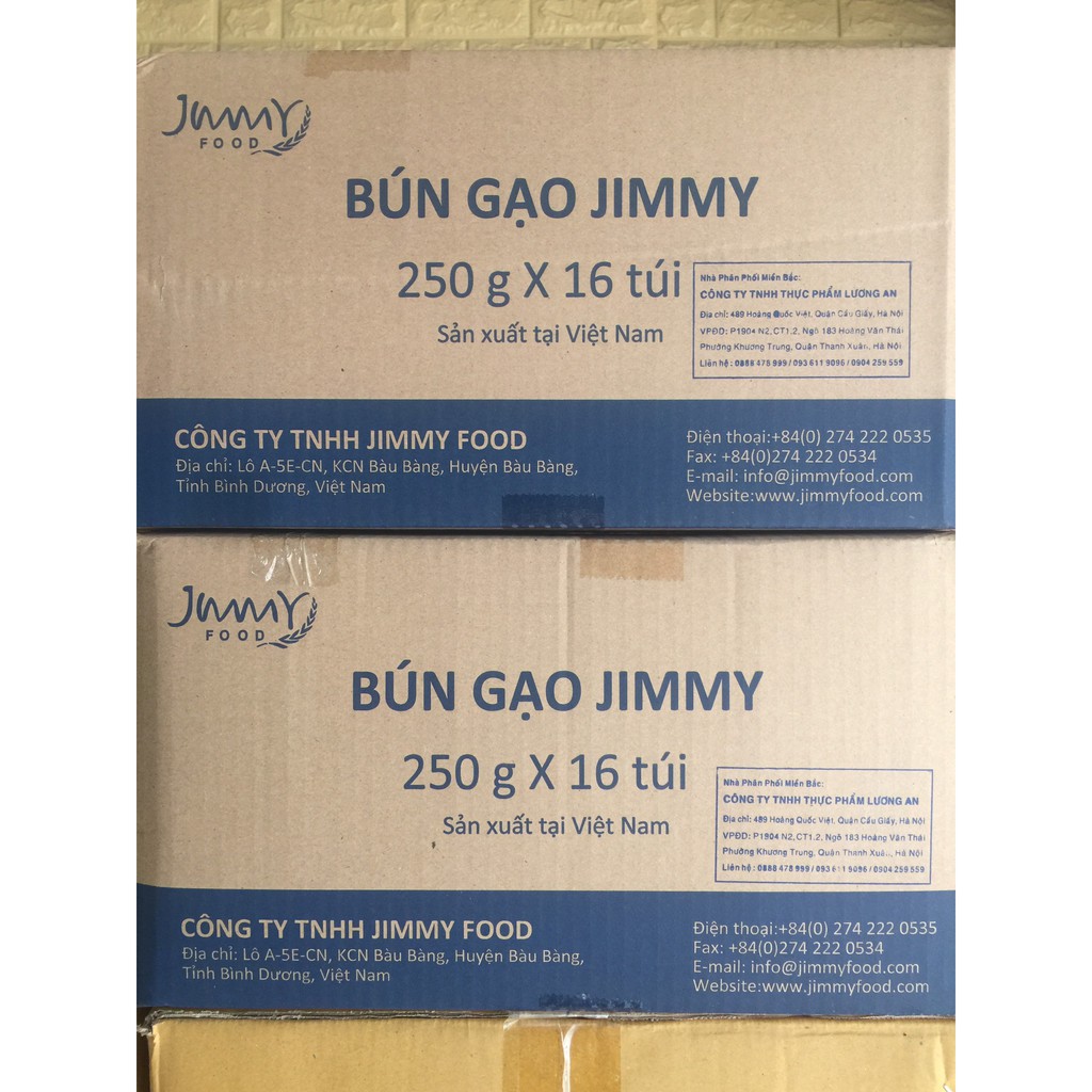 Bún gạo lứt JIMMY giảm cân hộp 16 gói/4kg