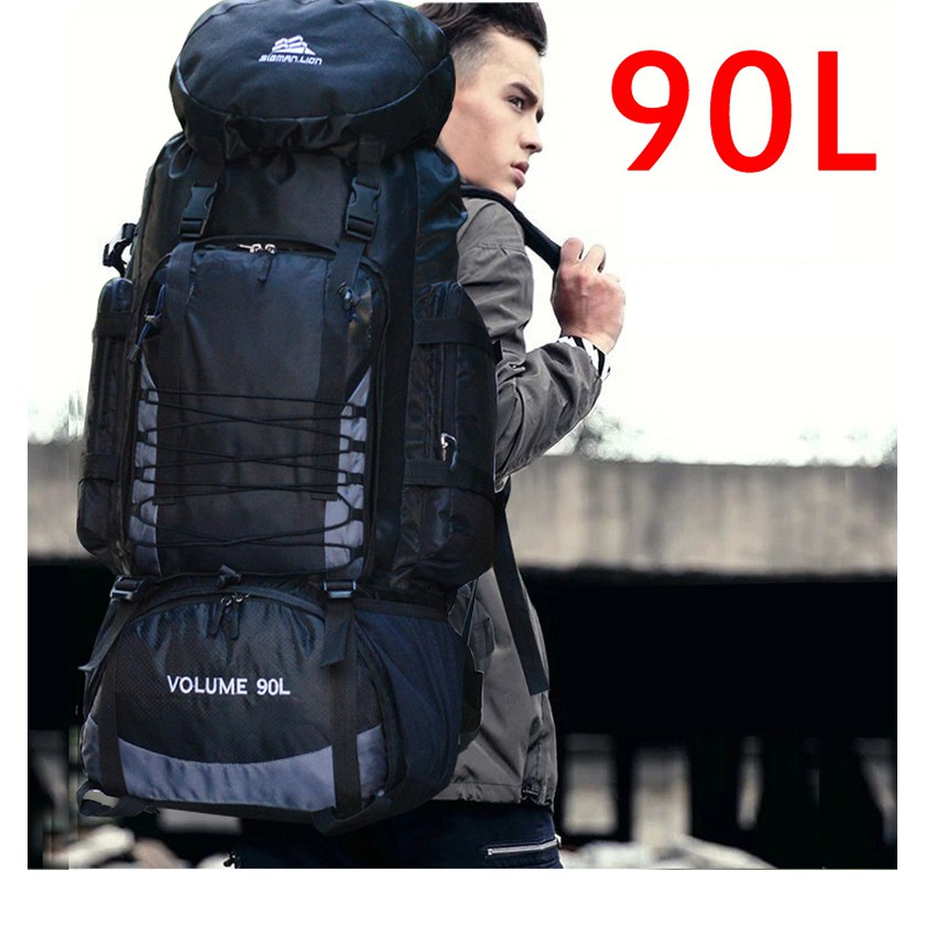 Ba lô đi phượt du lịch 90L SigmanLion®️ Backpack SuperXXL - Home and Garden