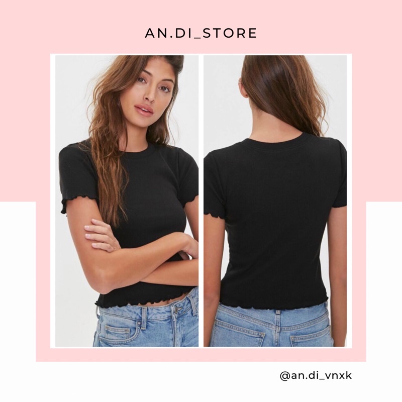 🔸Áo thun cuốn biên - Hãng F.21