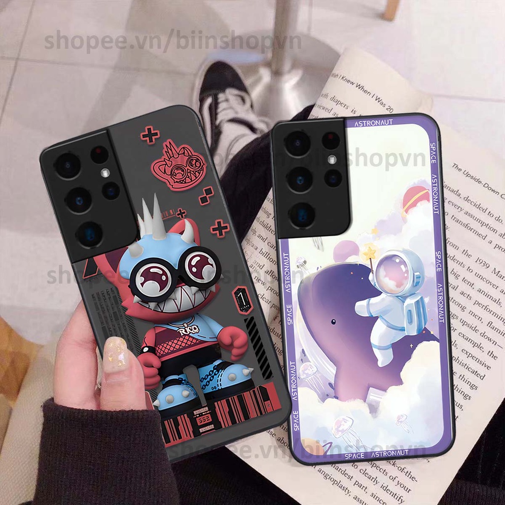 Ốp Samsung S21 Ultra phi hành gia vũ trụ space.x siêu đẹp, thời trang