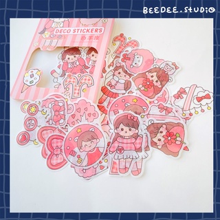 Set 40 tấm sticker cô gái chủ đề cung hoàng đạo xinh xắn