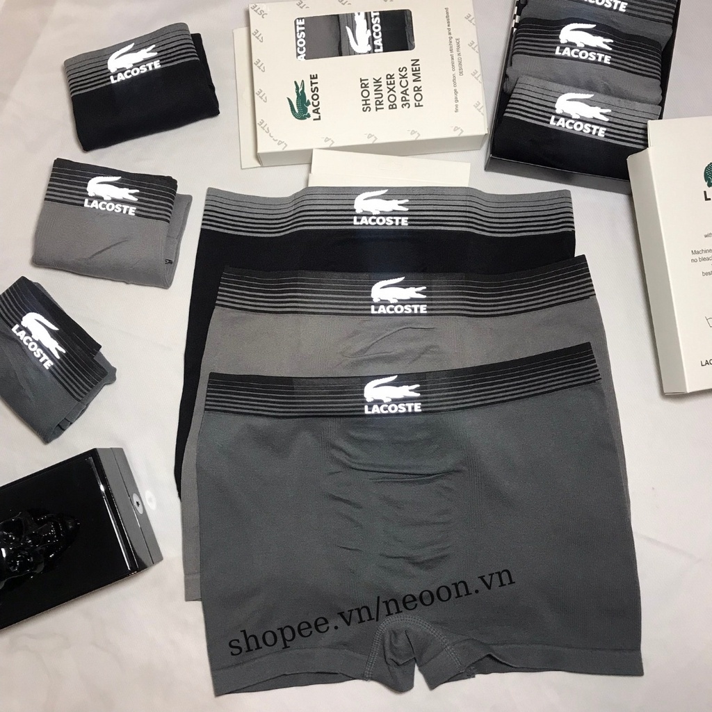Quần Lót Nam [COMBO 3] -MsLCQuần Sịp Đùi Boxer Dệt Kim VNXK Sợi Bambo Kháng Khuẩn Vải Sợi Tre