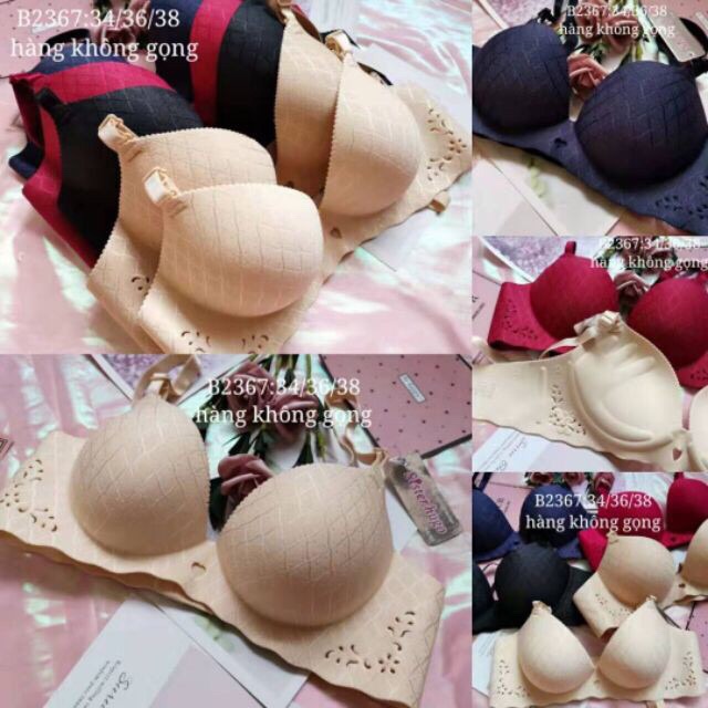 {Sỉ = lẻ}có video và ảnh thật nhé Áo ngực KO gọng , siêu nâng, đệm siêu dày B 2367, áo lót nữ