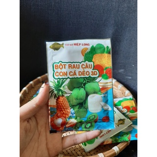 Rau câu hiệu con cá dẻo nấu rau câu trái dừa, thạch trá sữa