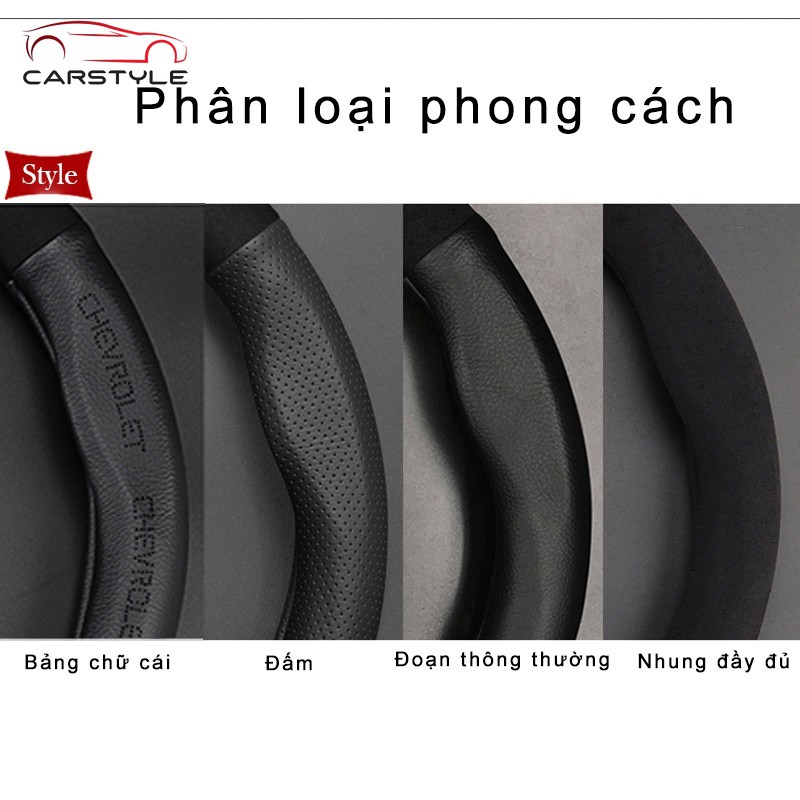 Chevrolet Bọc vô lăng lông da bò thật ô tô cao cấp đẹp Chevrolet Cruze Captiva Lacetti Aveo Niva Spark Sonic Trax Camaro Daewoo Lacetti