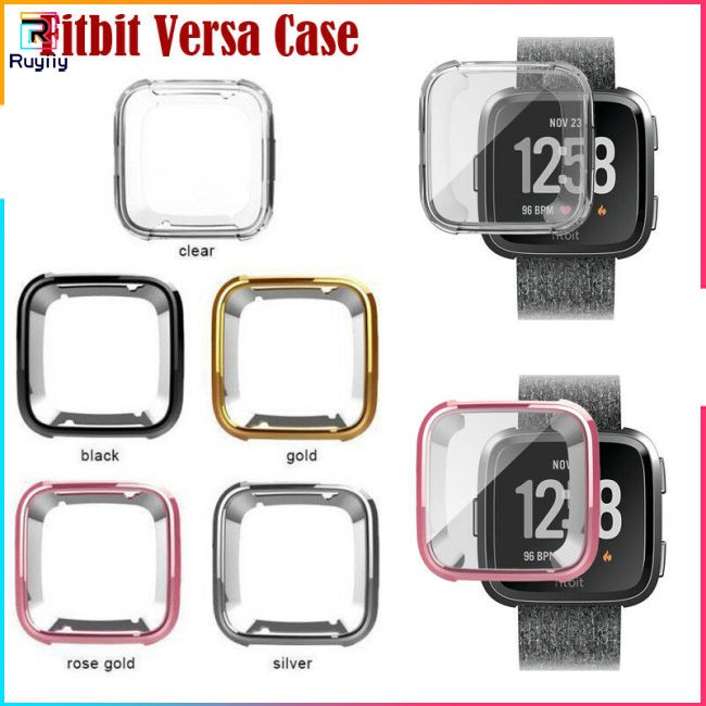 Ốp Nhựa Tpu Siêu Mỏng Bảo Vệ Màn Hình Đồng Hồ Thông Minh Fitbit Versa