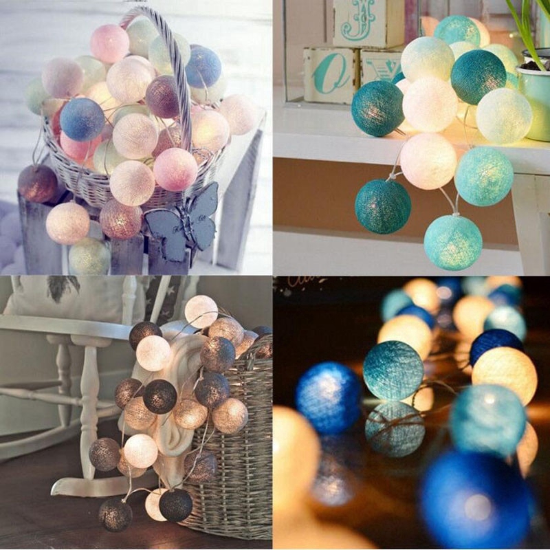 Vòng hoa đèn LED độc đáo trang trí nội thất