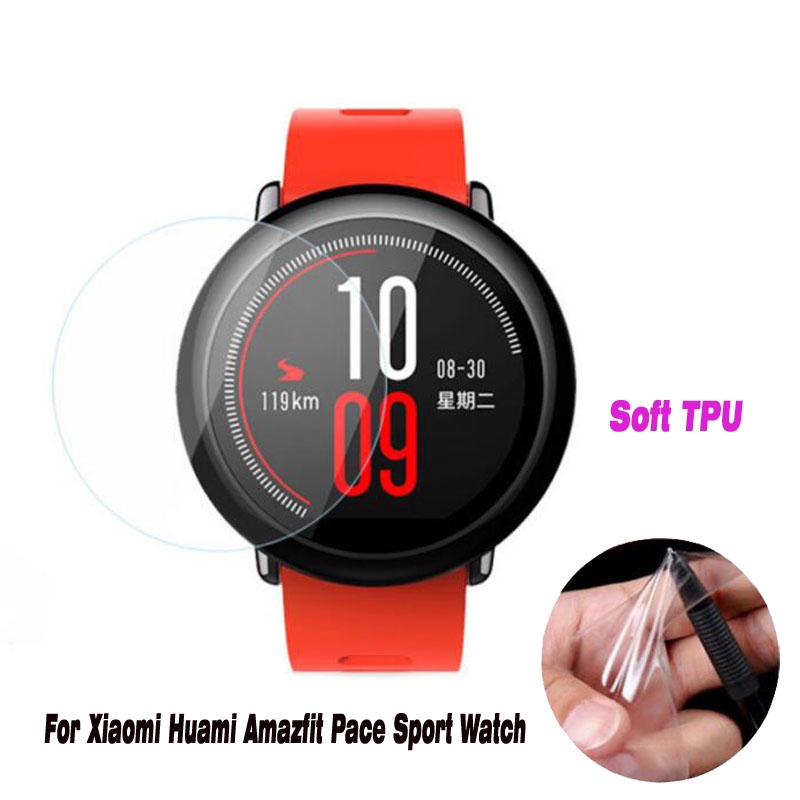 Bộ 3 miếng dán dẻo trong suốt bảo vệ màn hình đồng hồ Xiaomi Huami Amazfit Pace