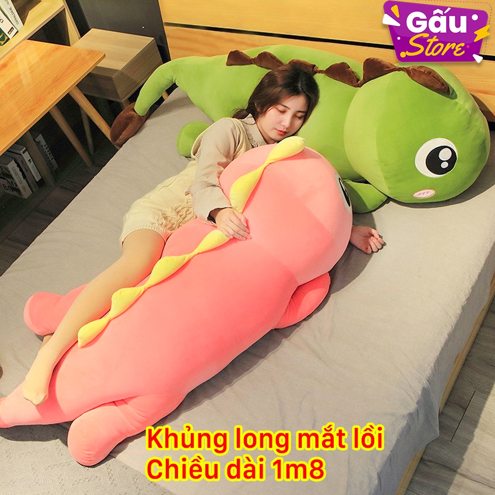 Gấu Bông Khủng Long Siêu Khổng Lồ (1m3 - 1m5 - 1m8) siêu cute Hàng Việt Nam chất lượng cao