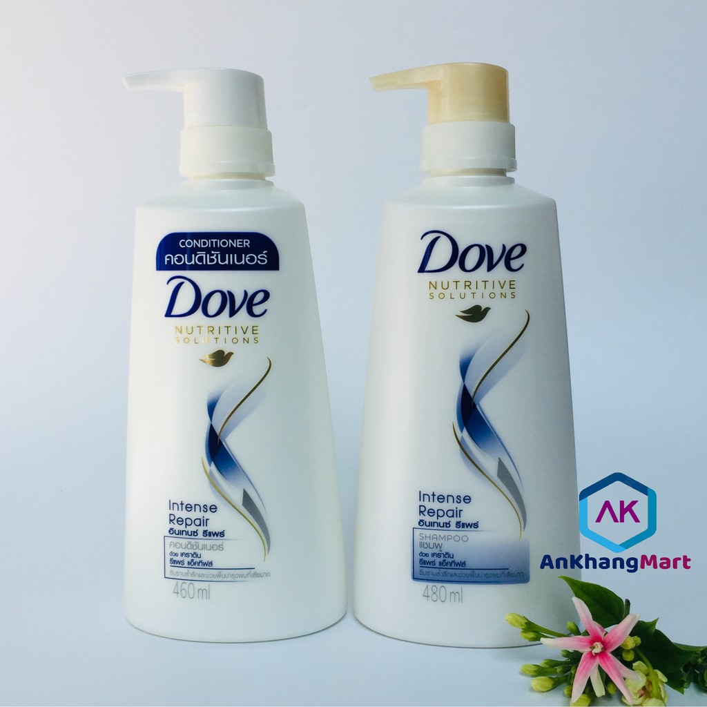 Dầu Gội Và Dầu Xả Chăm Sóc Tóc Dove Thái Lan 480ml