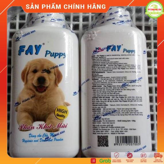 Phấn tắm khô chó con  FREESHIP  Fay Puppy 120gr - tắm khô không dùng nước