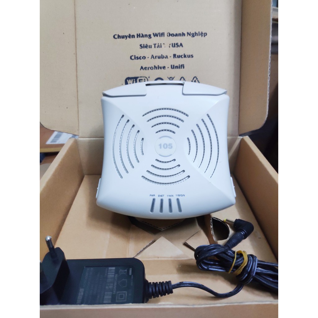🔰[WIFI MES]🔰 Bộ Phát Sóng Wifi Công Nghiệp Aruba Instant IAP-105 (US) đế hộp zin từ USA | BigBuy360 - bigbuy360.vn