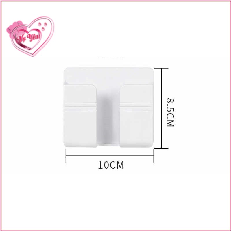 Kệ Dán Tường Để Remote, Đồ Dùng, Giá Đỡ Sạc Điện Thoại - Có Móc Treo Giữ Dây Điện | BigBuy360 - bigbuy360.vn