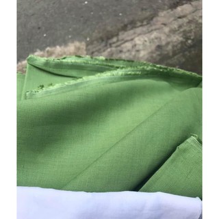 vải linen tưng premium màu xanh cốm!