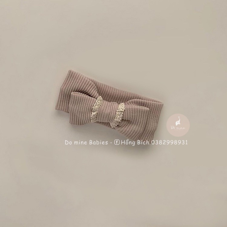 Tuban băng đô che đội đầu , che thóp cho em bé gái sơ sinh mới nhất pekapoo phong cách tiểu thư hàn xẻng hàn quốc