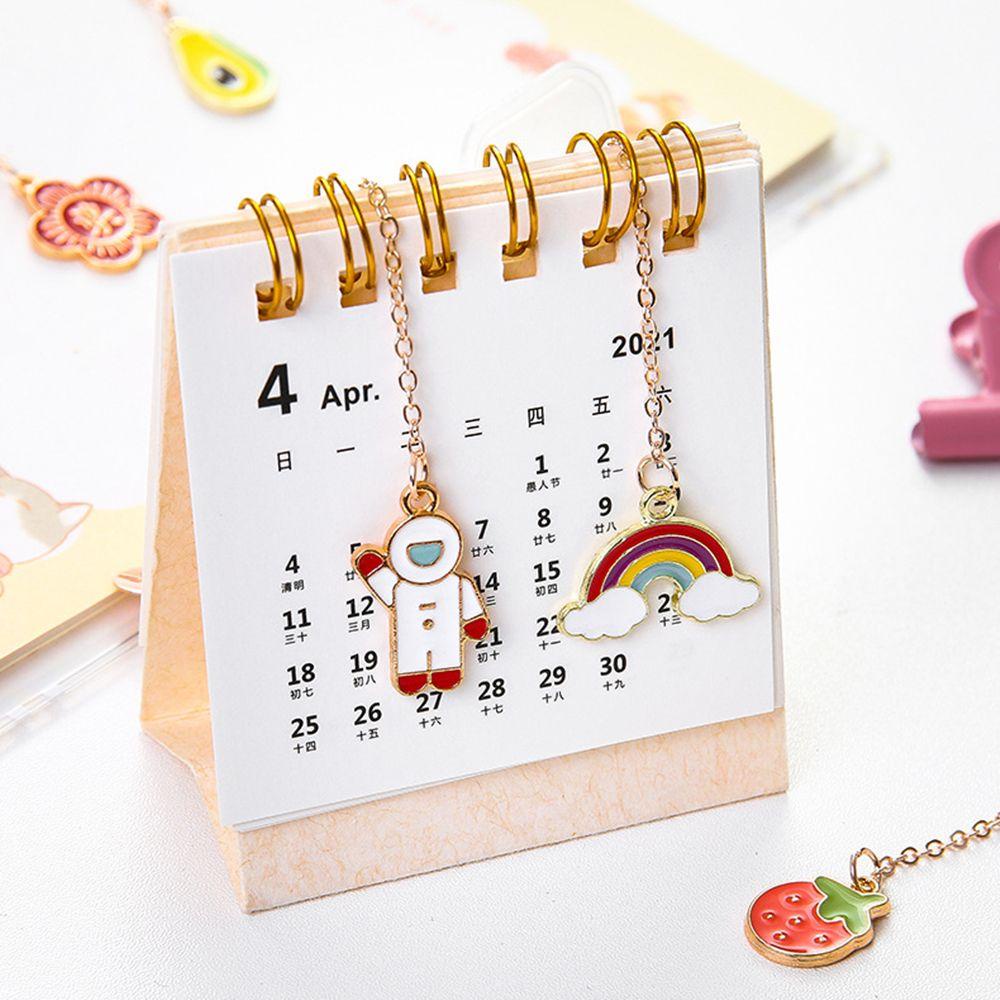 Kẹp Đánh Dấu Sách Bằng Kim Loại Họa Tiết Hoạt Hình Dễ Thương