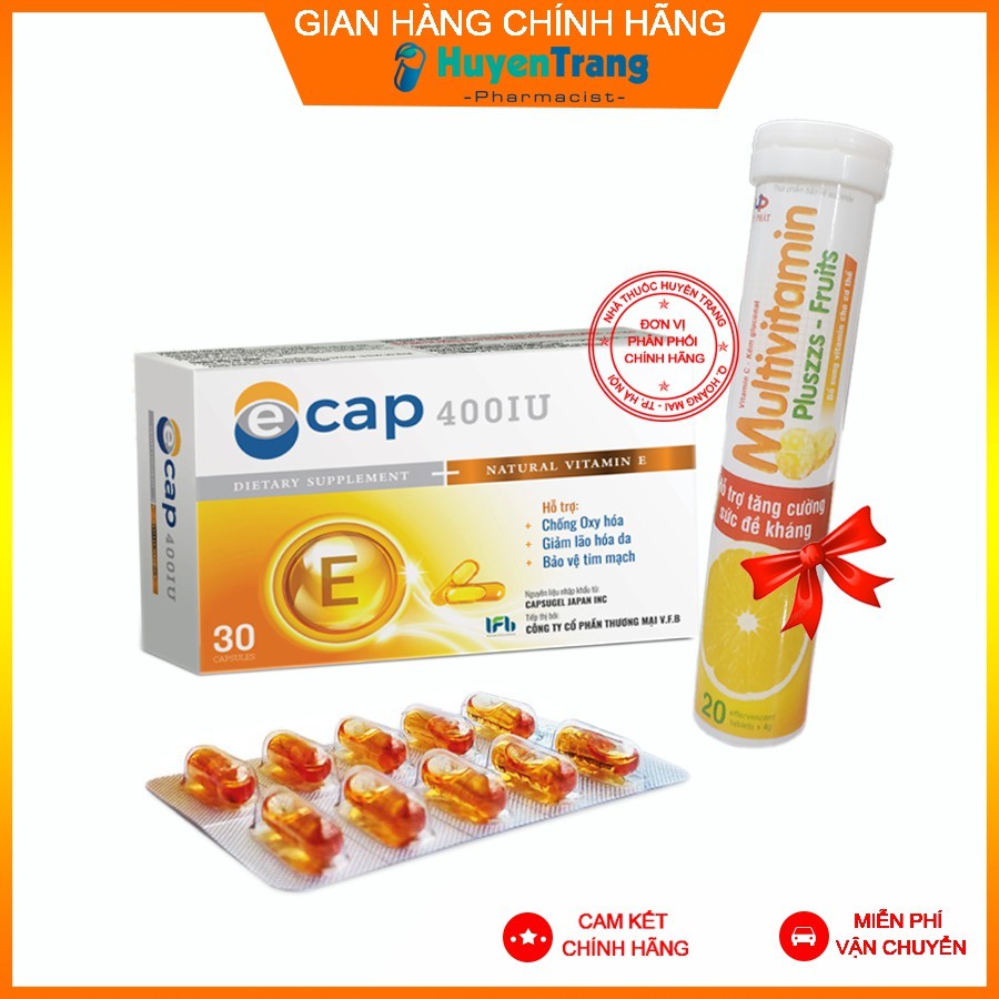 ✔️️️(Tặng Kèm Vitamin C) Combo kết hợp Vitamin E+C Tăng Sức Đề Kháng - Chăm Sóc Da Toàn Diện