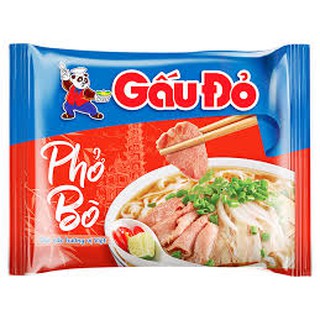 Thùng 30 Gói Phở Gấu Đỏ Vị Bò
