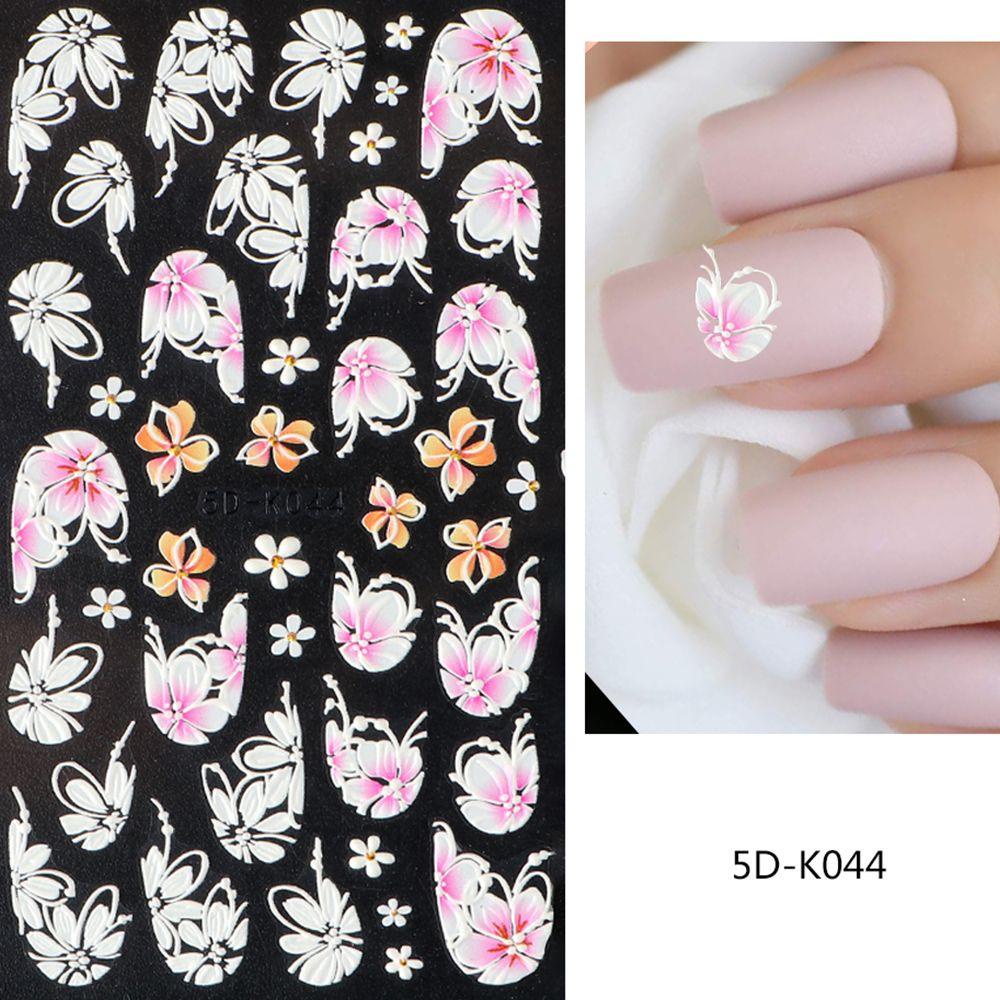 Nhãn Dán Trang Trí Móng Tay 5D Tự Dính Lâu Trôi Dễ Sử Dụng