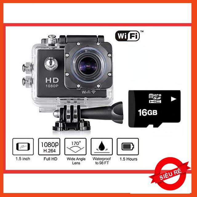 [KHUYẾN MẠI SOCK] Camera Hành Trình Thể Thao Full 1080HD Camera Sport A9 ( Tặng Kèm Thẻ Nhớ 32GB) Hàng Đẹp | BigBuy360 - bigbuy360.vn